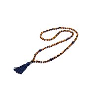 Collier Antracite Mala Tibetani 108 Grani in Pierres semi-précieuses Occhio di tigre MT02 PARBAT - MT02 PARBAT